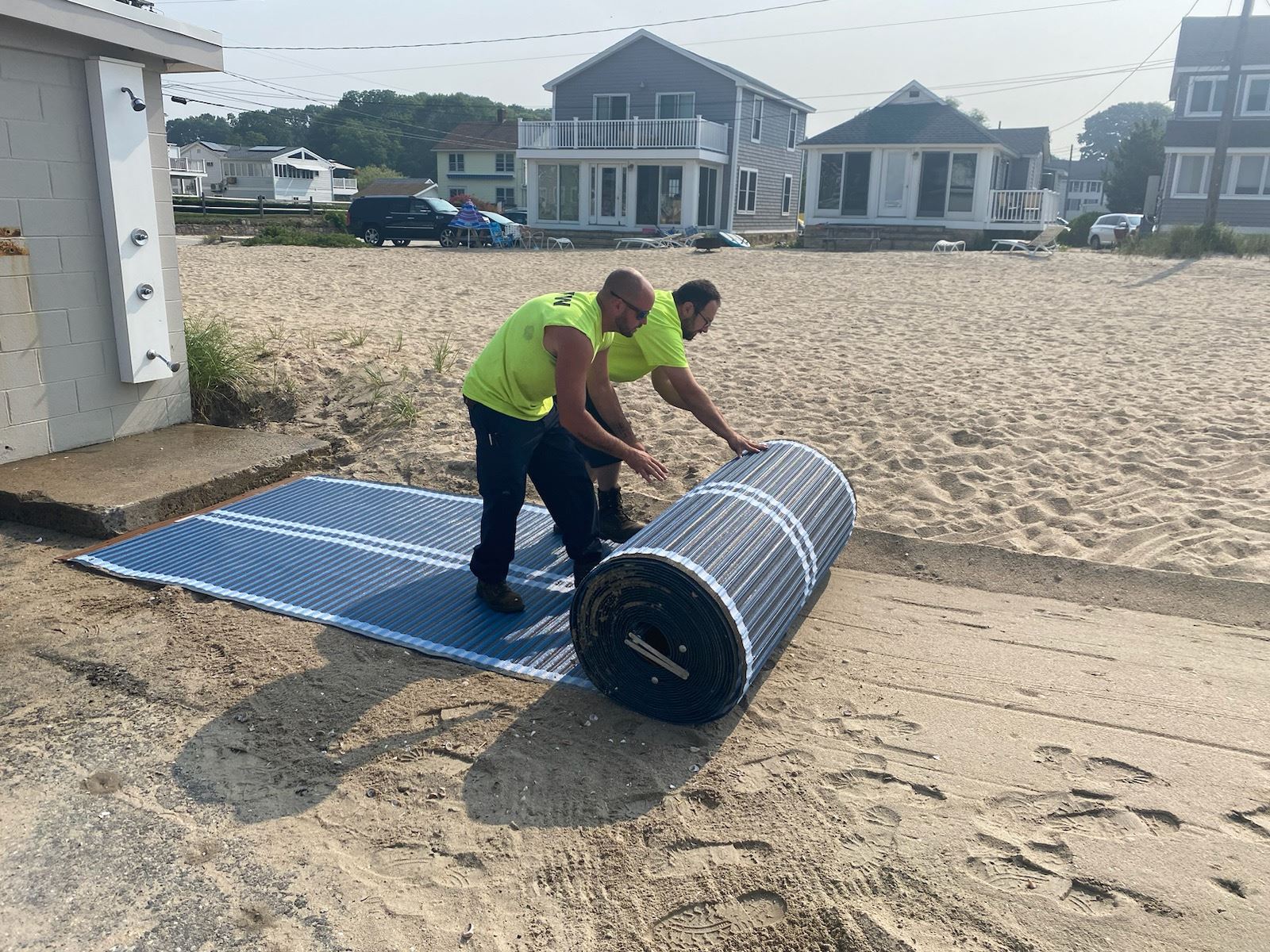 Beach Mat White Sand 6