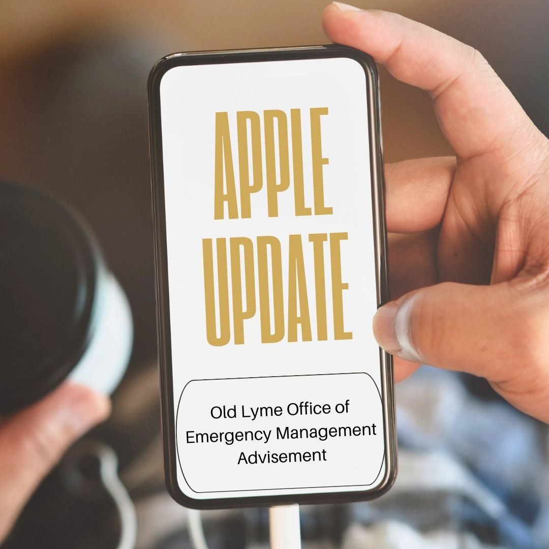 Informational Awareness Issued on Apple Update Graphic 