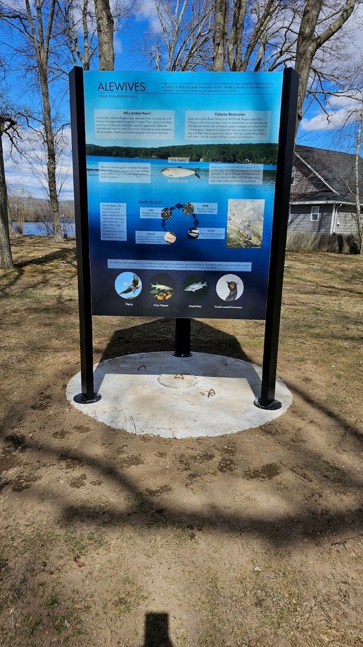 Alewives Kiosk sign