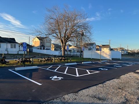 New Handicap Parking in Sound View Beach Parking Lot