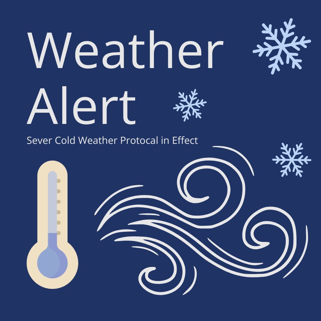 Sever cold weather alert graphic