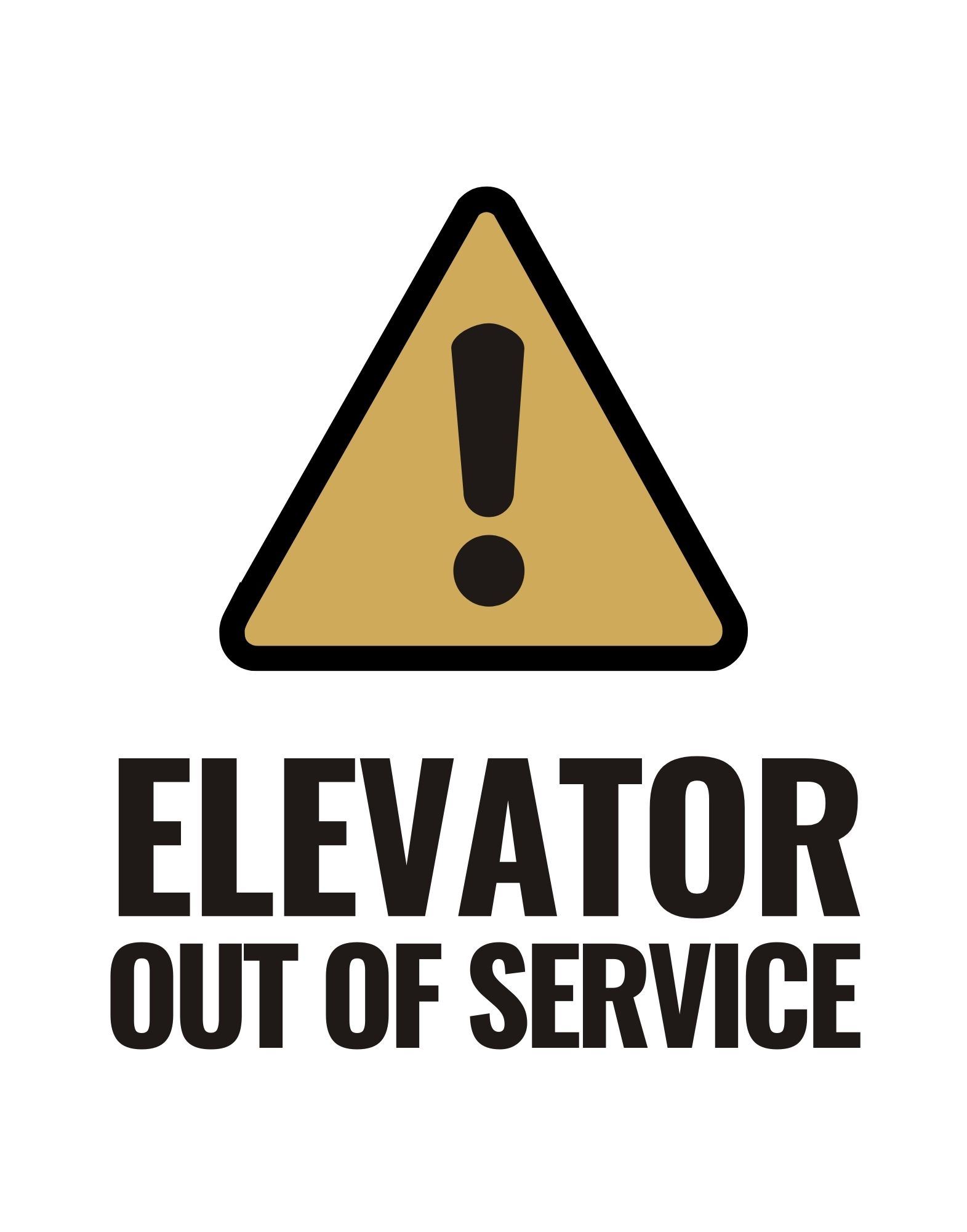 Elevator Out Of Service
