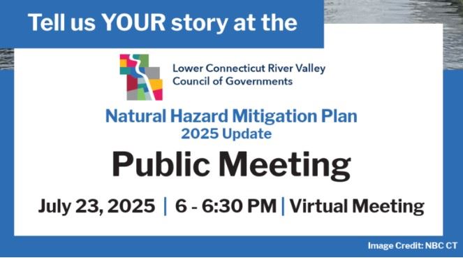 RiverCog Natural Hazard Mitigation Plan - Public Meeting (NBC CT graphic)