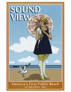 Sound View Poster by Edie Twining