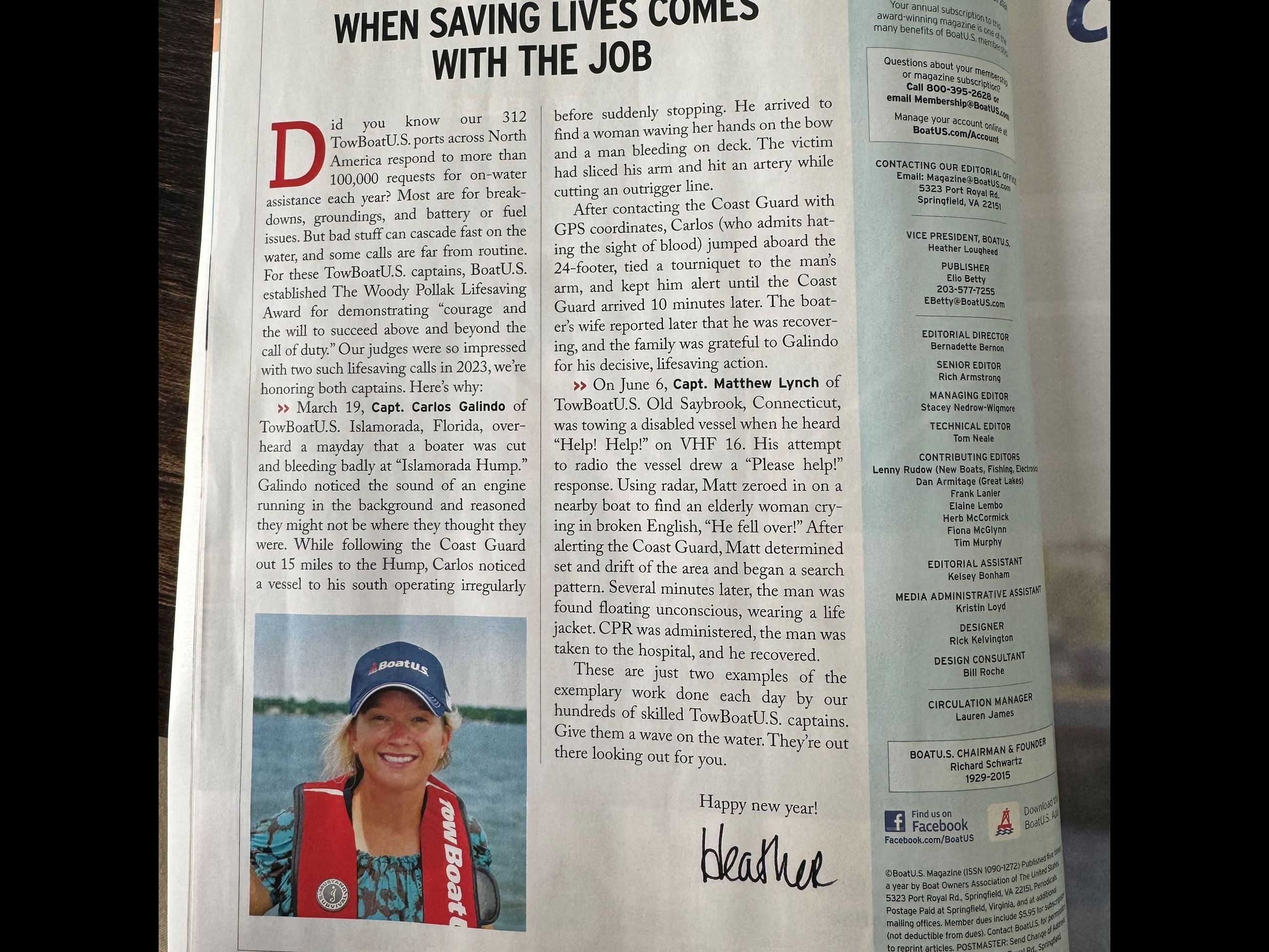 Boat US Magazine Article