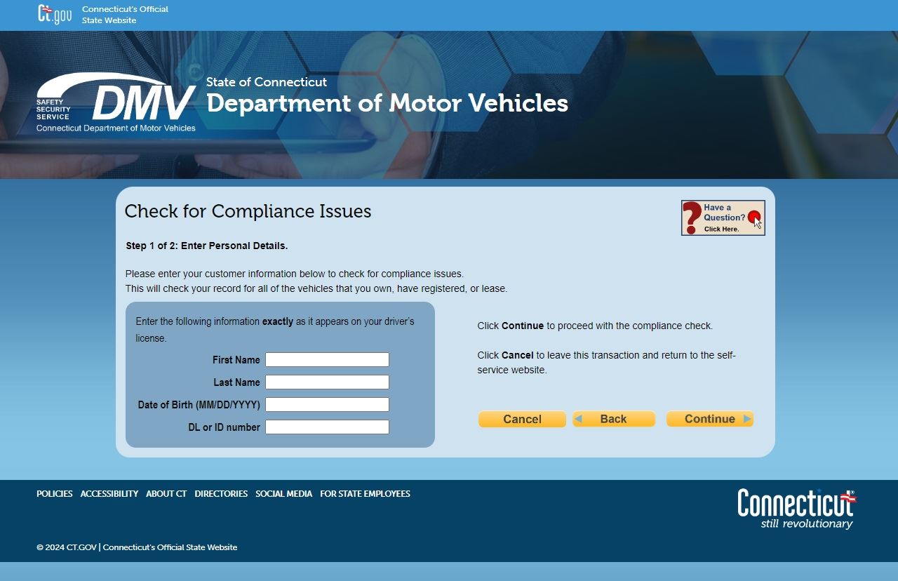 CTDMV Compliance graphic