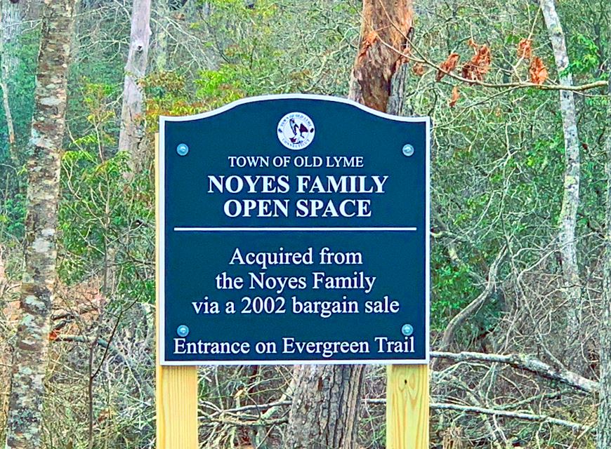 Noyes Family Open Space Sign