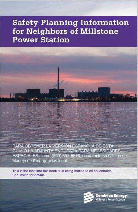 Picture of the cover of Millstone Power Station Neighbors information publication update 2024