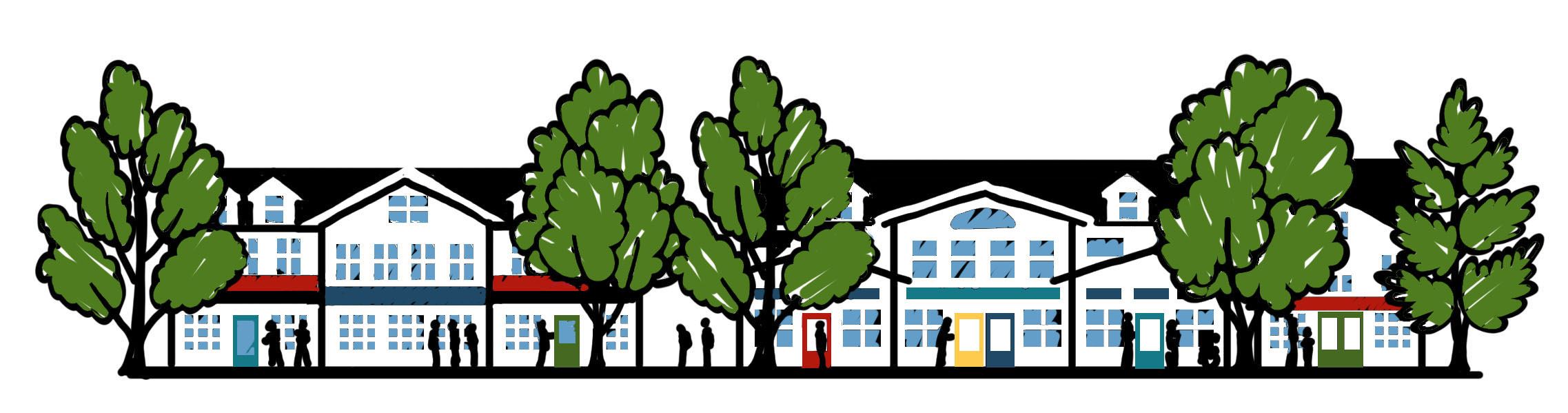 VILLAGE TREE PEEPS graphic