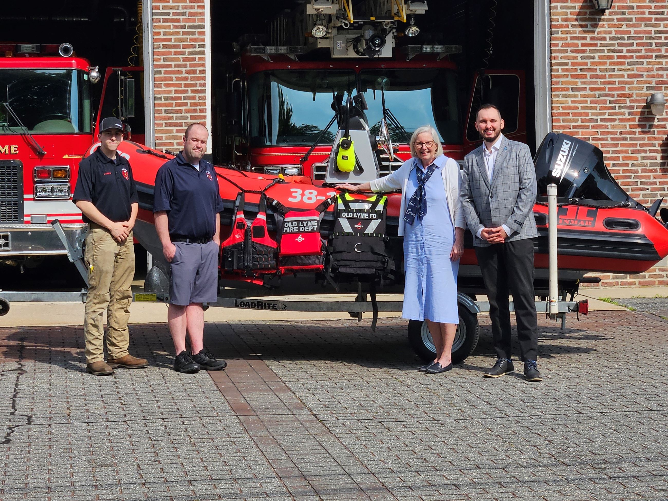 Old Lyme Fire Department receives the Eversource Energy Community Impact Grant June 2025